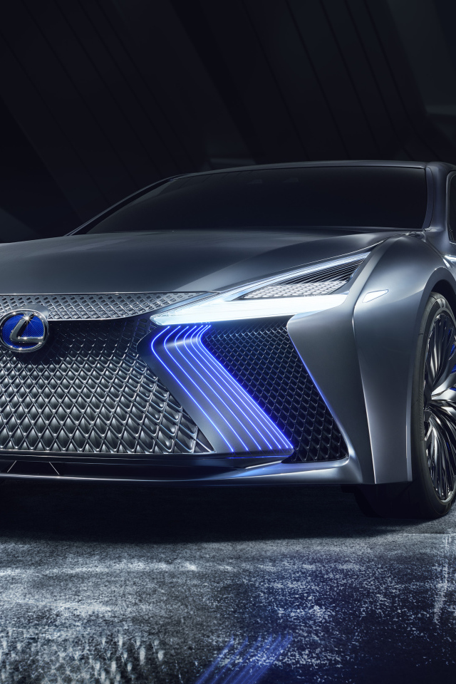 Автомобиль Lexus LS+ Concept, 2017 вид спереди