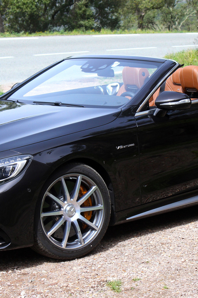 Черный Mercedes-AMG S63 Cabriolet  2017 года 