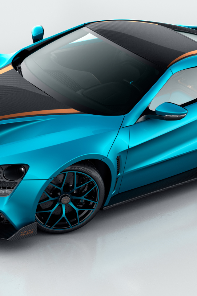 Суперкар синего цвета Zenvo ST1, 2017 