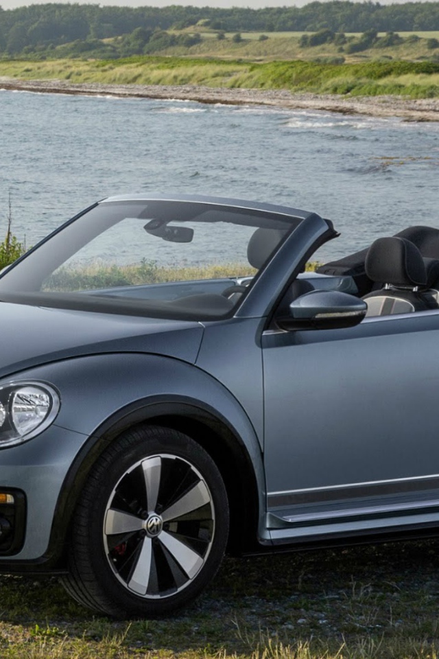 Серебристый Volkswagen Beetle Cabriolet  2017 года 