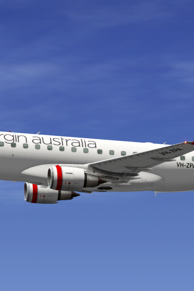 Embraer 170 австралийской авиакомпании Virgin Australia в небе