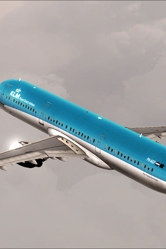 Пассажирский самолет Airbus A321-200 авиакомпании KLM