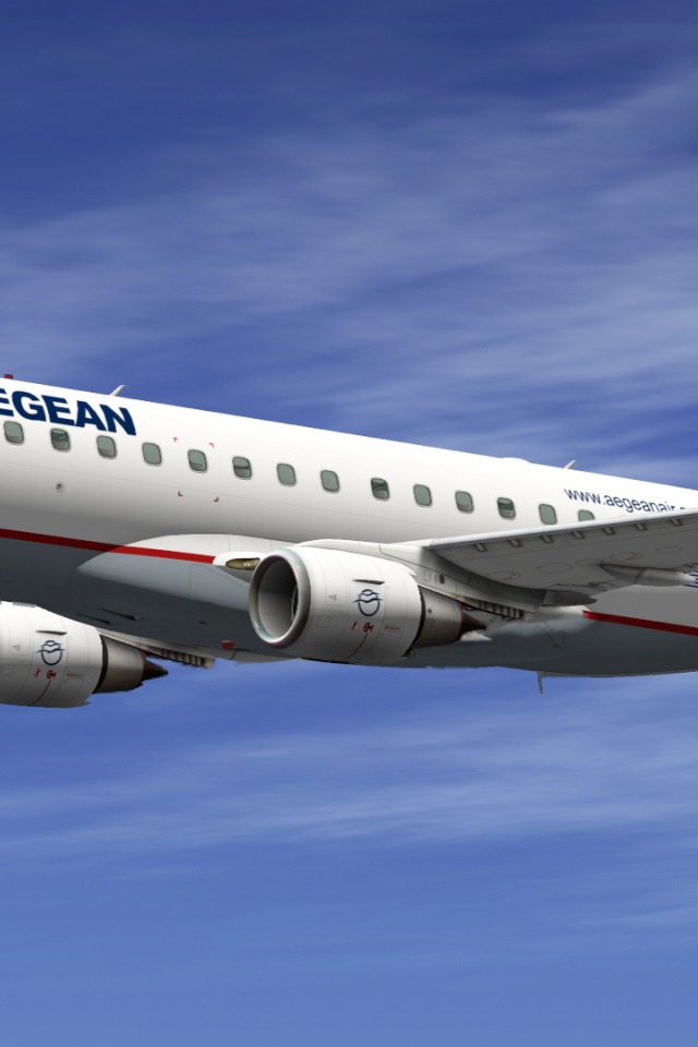 Лайнер Embraer 170 греческой авиакомпании Aegean Airlines 