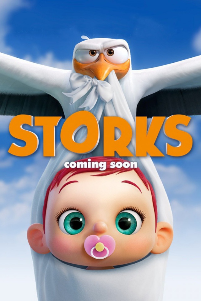 Логотип мультфильма Аисты  