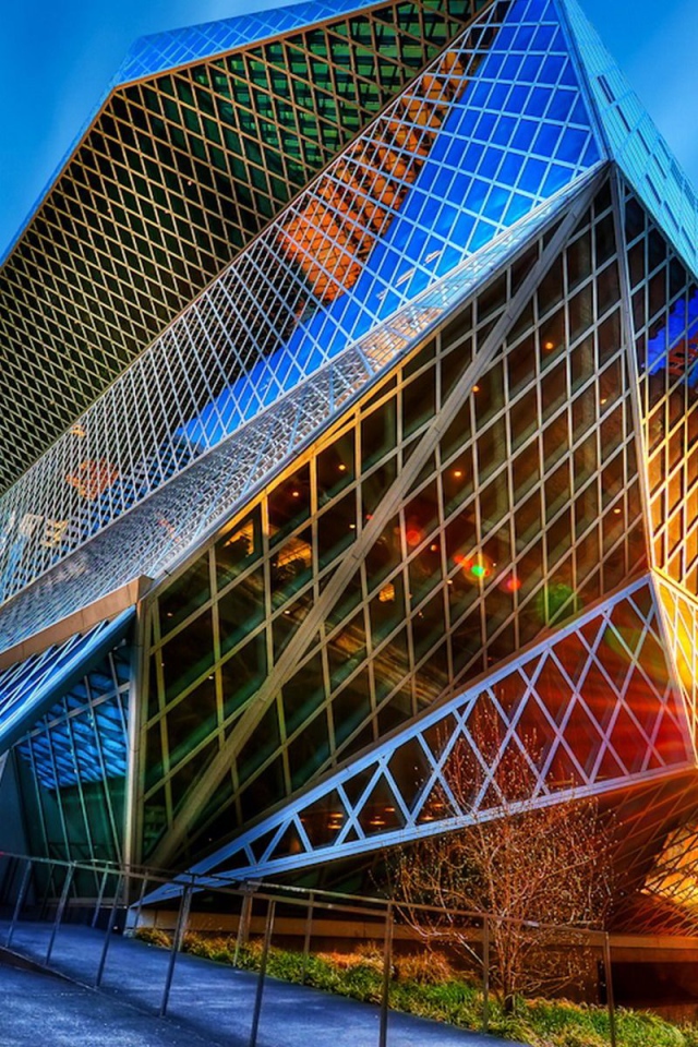 Современное здание, город Сиэтл