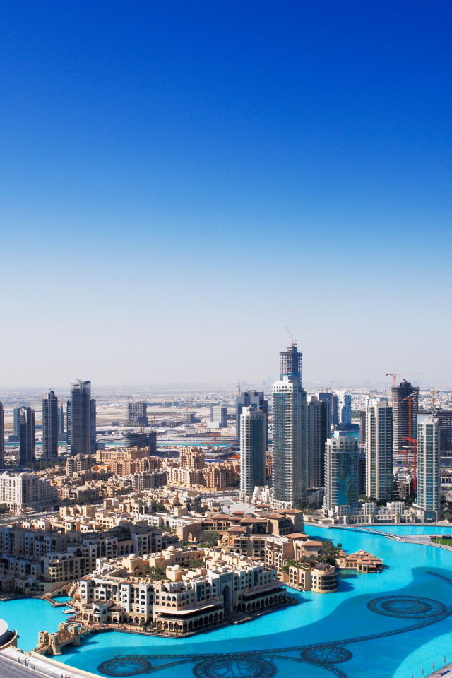Небоскребы в центре города, Дубай 