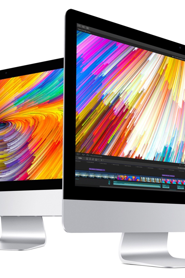 Моноблоки Apple   iMac, 2017 на белом фоне