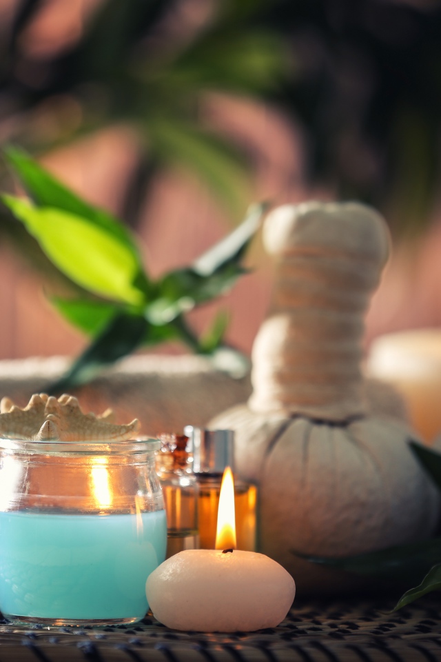 Ароматические свечи с маслами для спа процедур