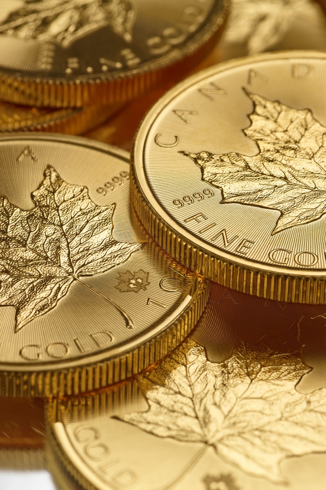 Золотые монеты Канада 