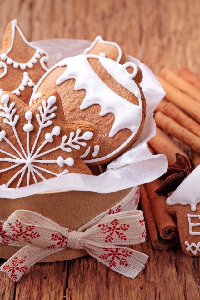 Новогоднее имбирное печенье с корицей