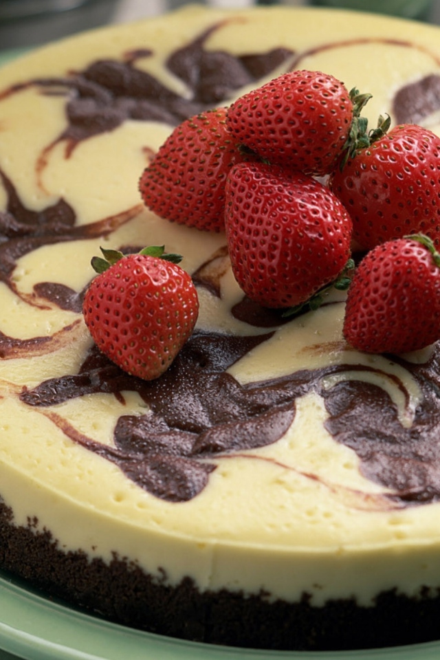 Аппетитный торт со свежими ягодами клубники