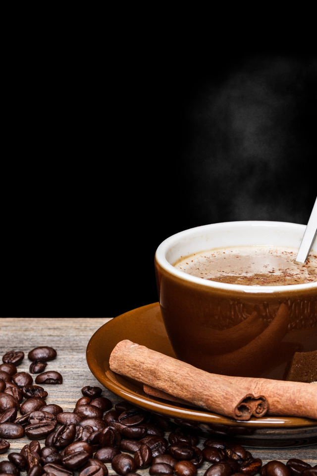 Ароматный кофе с корицей 