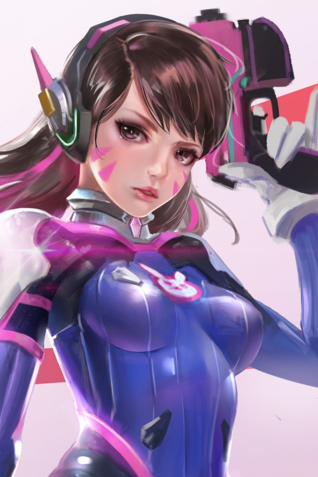 D.Va боец персонаж игры Overwatch 