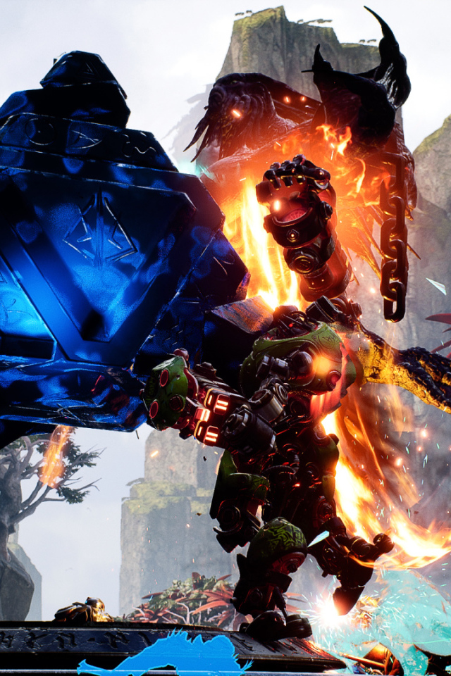 Боец ближнего боя Кранч персонаж игры Paragon 2017 