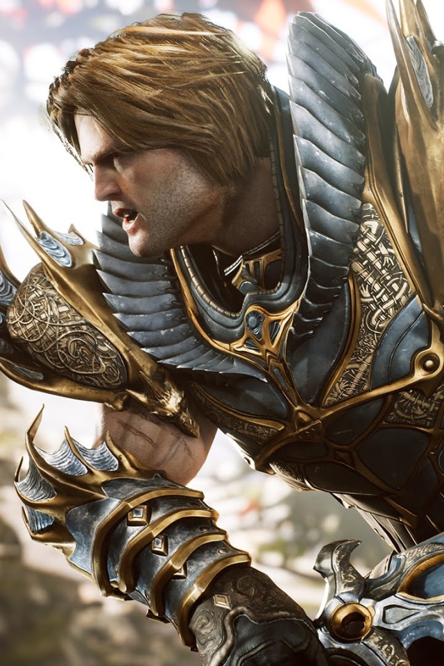 Рыцарь  Грейстоун с мечом персонаж игры Paragon 