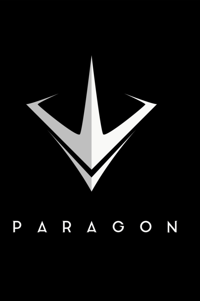 Логотип игры Paragon на черном фоне 