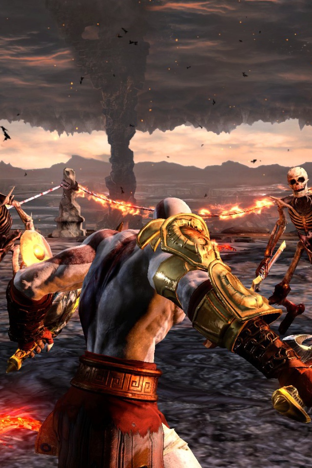 Битва со скелетами игра  God of War 
