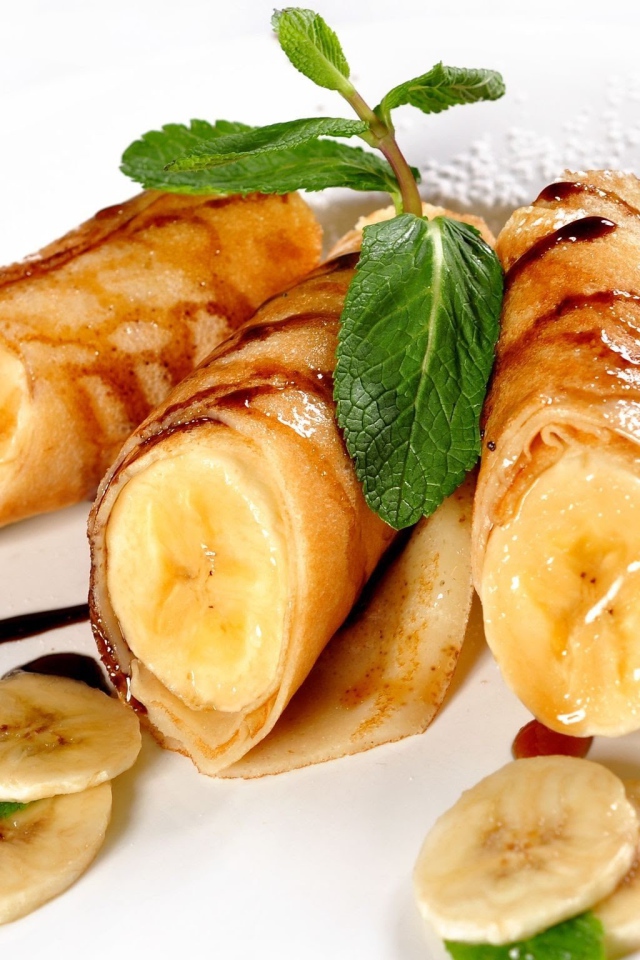 Блины с бананами на Масленицу 2017 