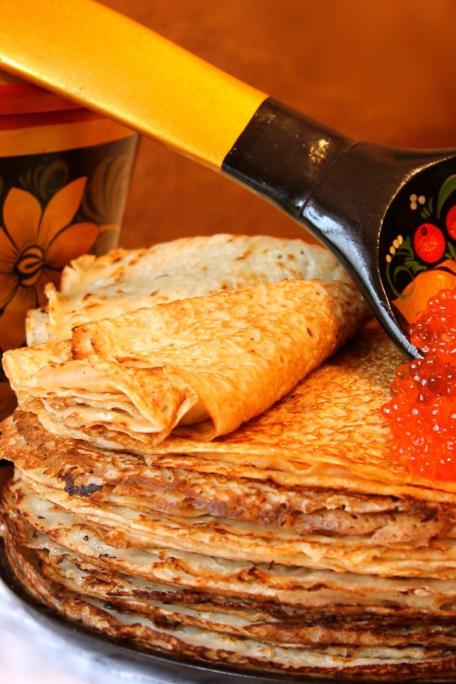 Русское угощение на Масленицу 