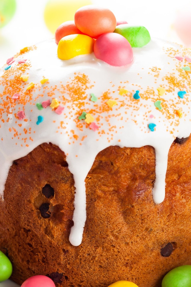 Пасхальный кулич угощение на праздник 