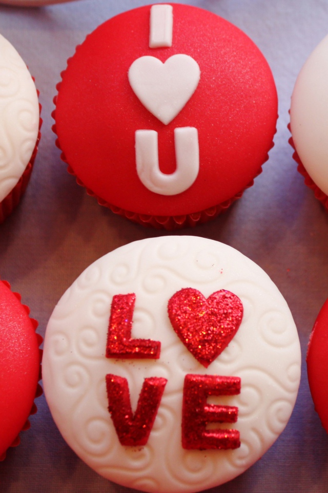 Аппетитные кексы на день Святого Валентина, 14 февраля