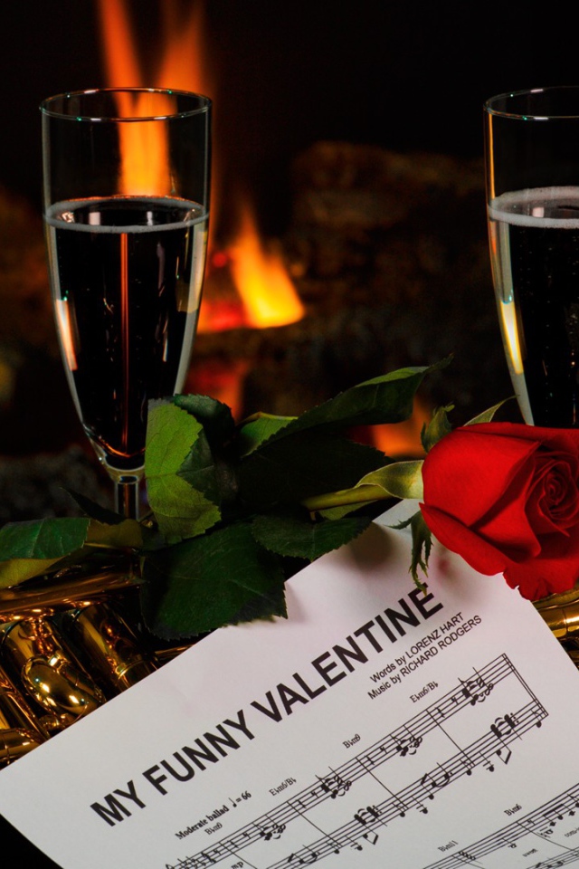 Романтическая музыка и вино для влюбленных 