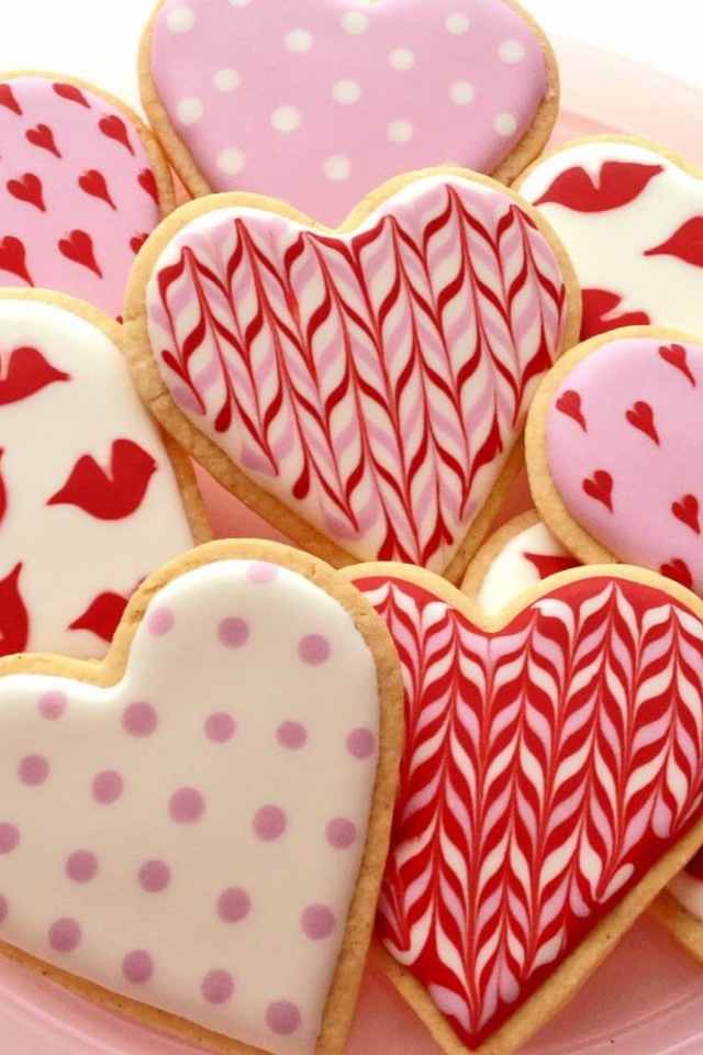 Печенье Валентинки на 14 февраля 