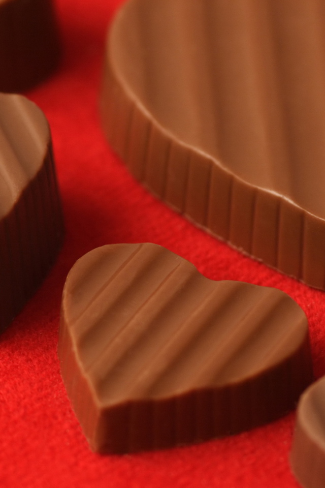 Вкусные шоколадные сердечки 