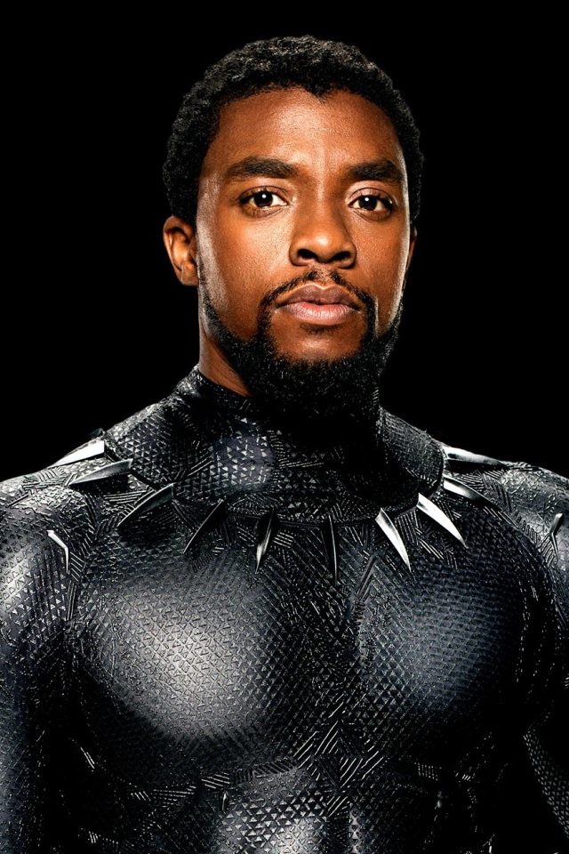 Актер Чедвик Боузман в фантастическом фильме Черная пантера, 2018