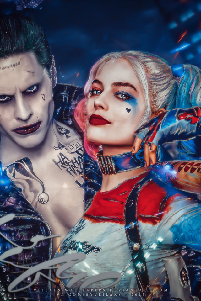 Джокер и Харли Квинн герои фильма Отряд самоубийц 