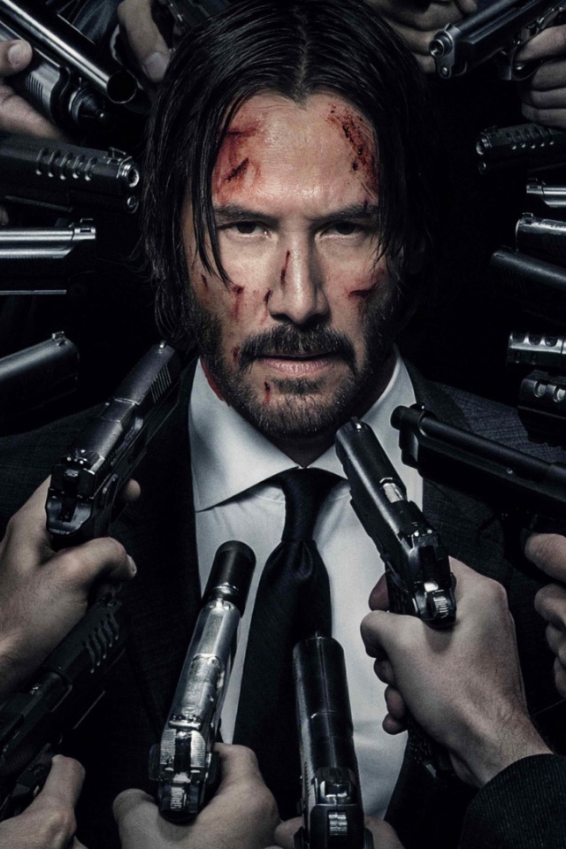 Киану Ривз под прицелом фильм Джон Уик 2 