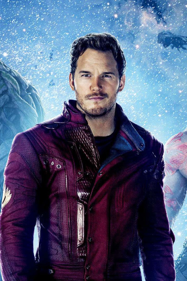 Звёздный Лорд, Гамора, Дракс Разрушитель, Грут  фильма Стражи Галактики Том 2 