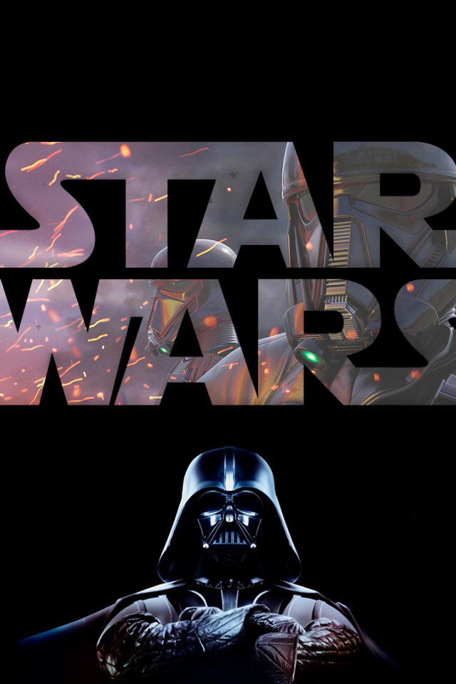 Логотип фильма Звездные войны с Дартом Вейдером 