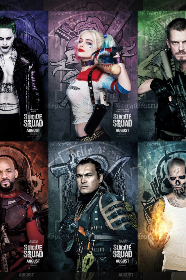 Главные герои фильма Отряд самоубийц 