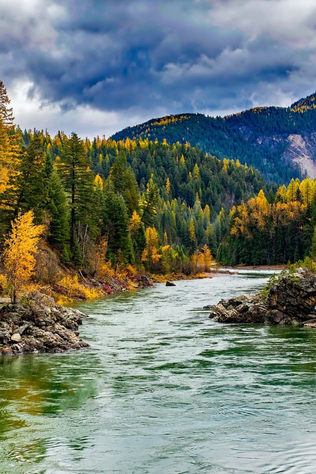 Чистая река в горах 