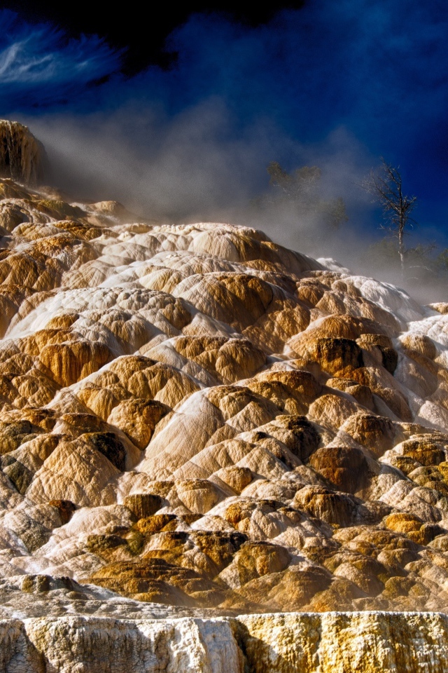 Мамонтовы горячие источники, Йеллоустоун. Дакота