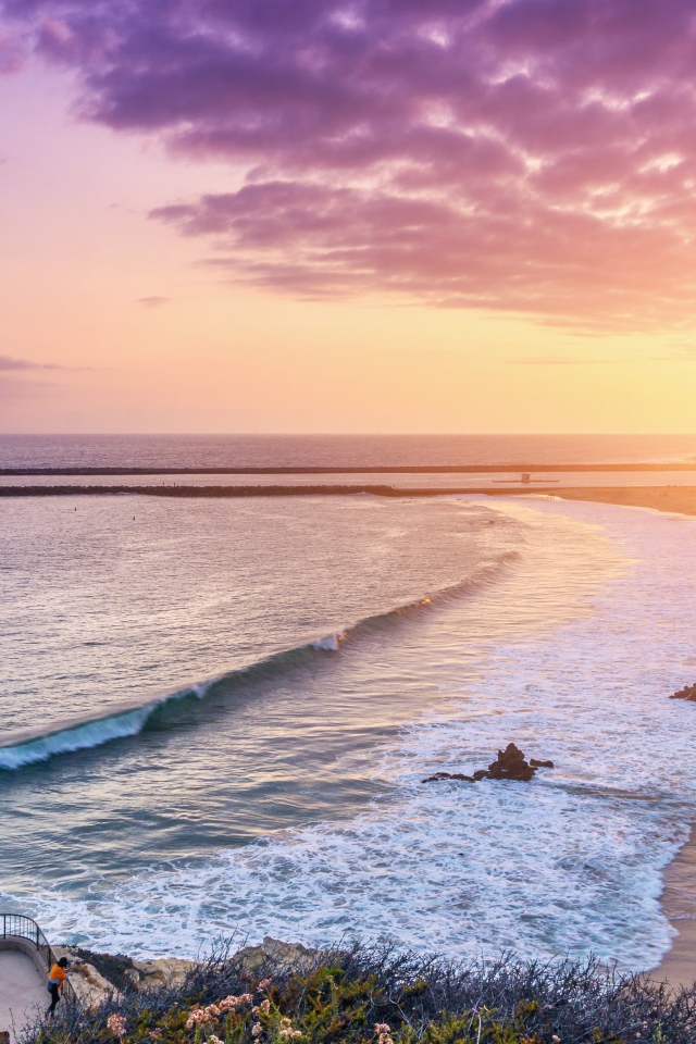 Пляж Корона Дель Мар, Калифорния 