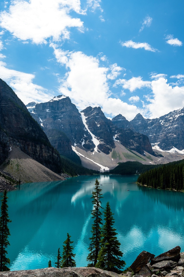 Ледниковое озеро Морейн, Канада 