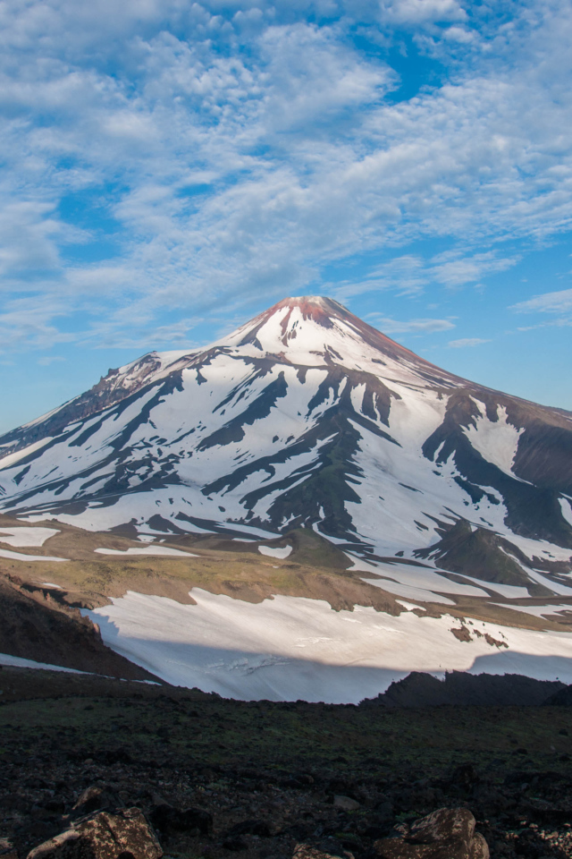 Вулкан Авачинская сопка, Камчатка  