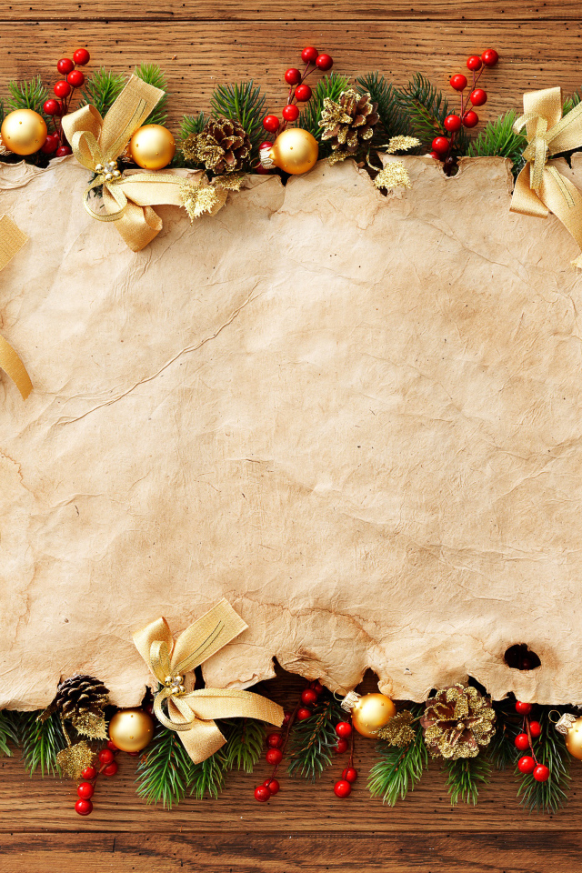 Шаблон поздравительной новогодней открытки