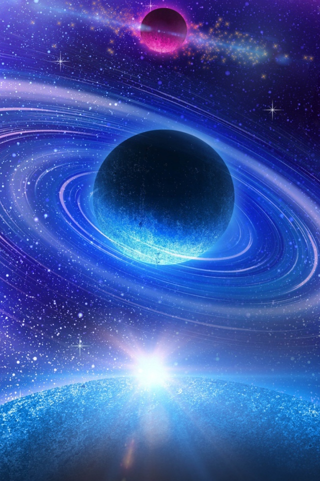 Космическая галактика планета Нептун