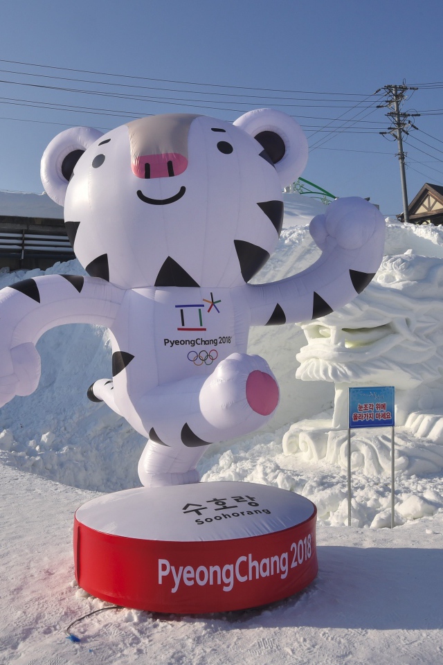 Талисман зимних олимпийских игр 2018 тигр Сухоран