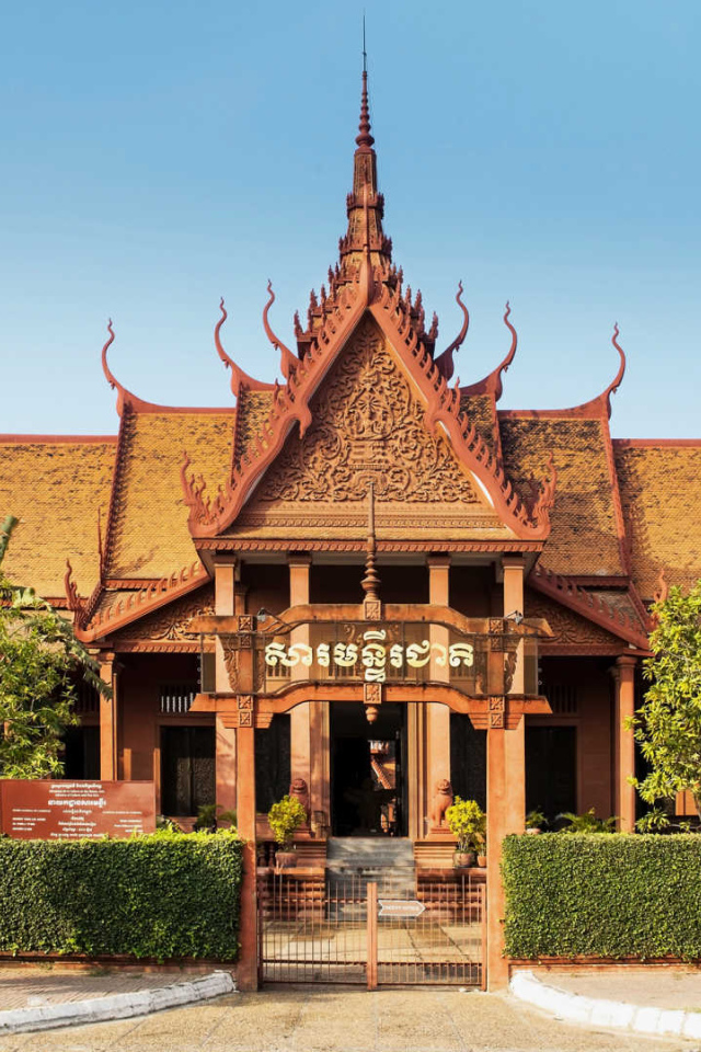 Музей  в городе Пномпень, Камбоджа 