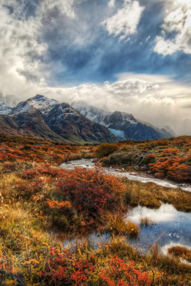 Живописная природа и фантастическое небо, Патагония Чили 
