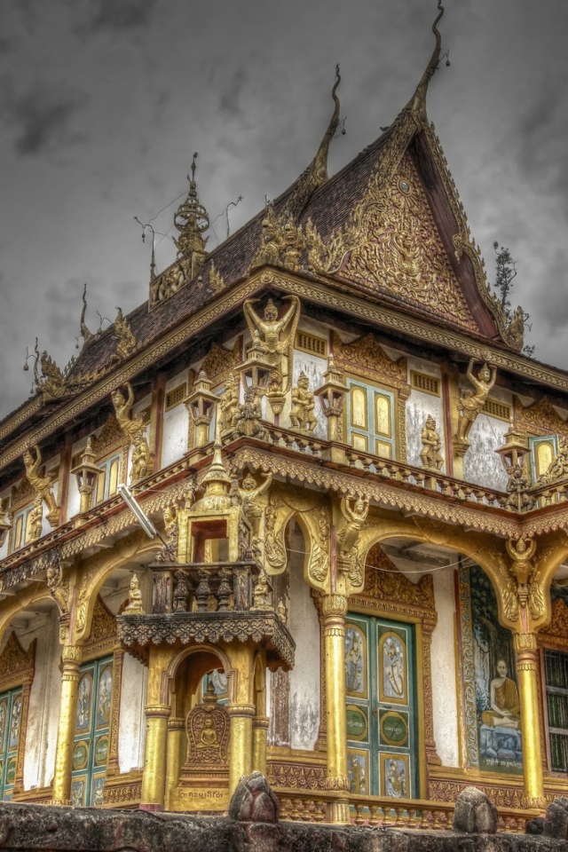 Храм в городе Пномпень, Камбоджа 