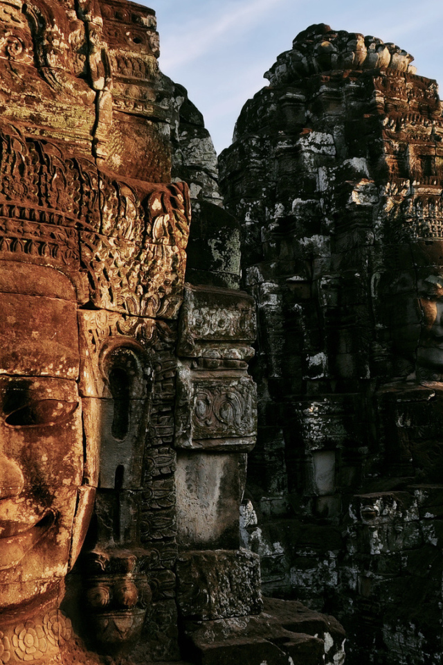 Развалины старого храма, Камбоджа 