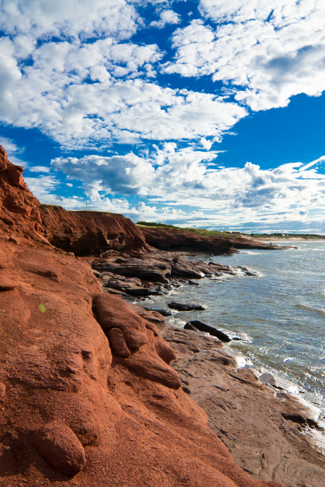 Национальный парк острова принца Эдуарда в лучах солнца, Канада 