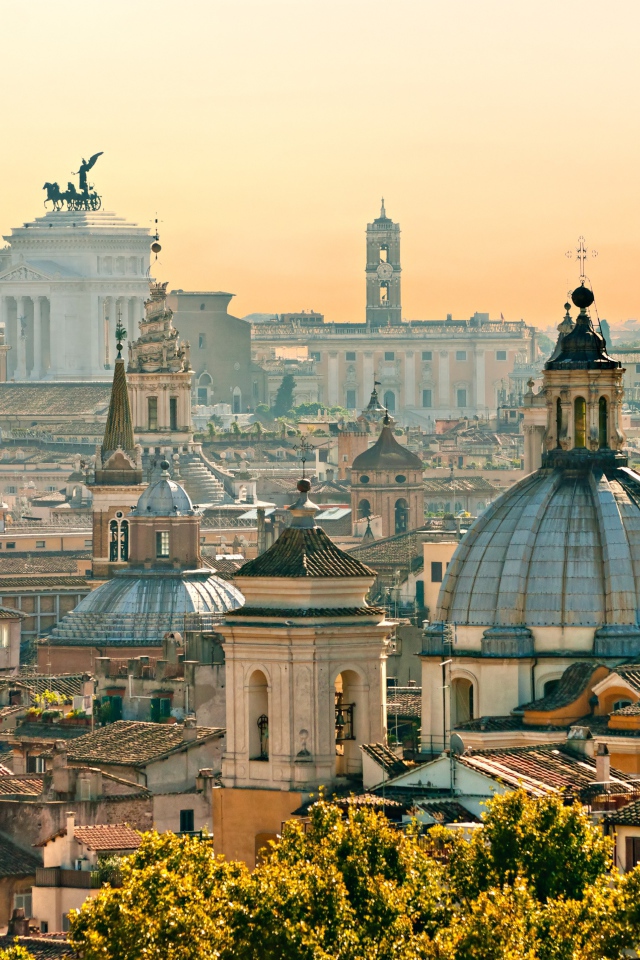 Вид на Ватикан в лучах солнца, Рим