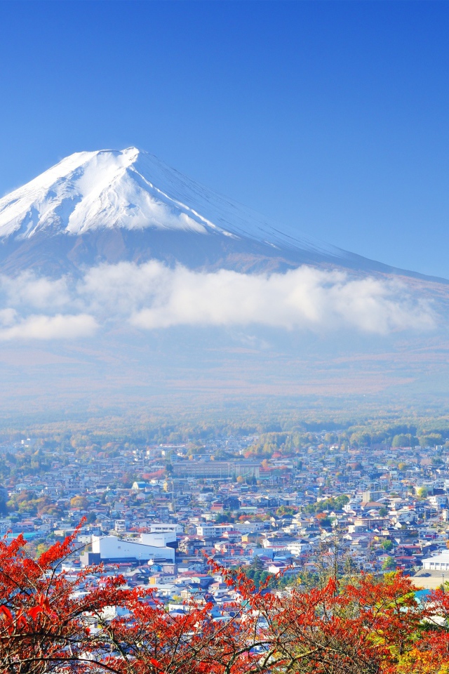 Самая высокая гора Фудзи, Япония 