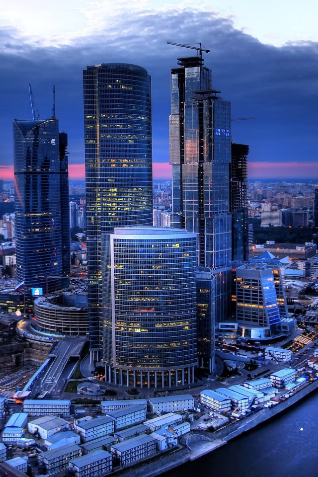 Строительство небоскребов в городе Москва, Россия 